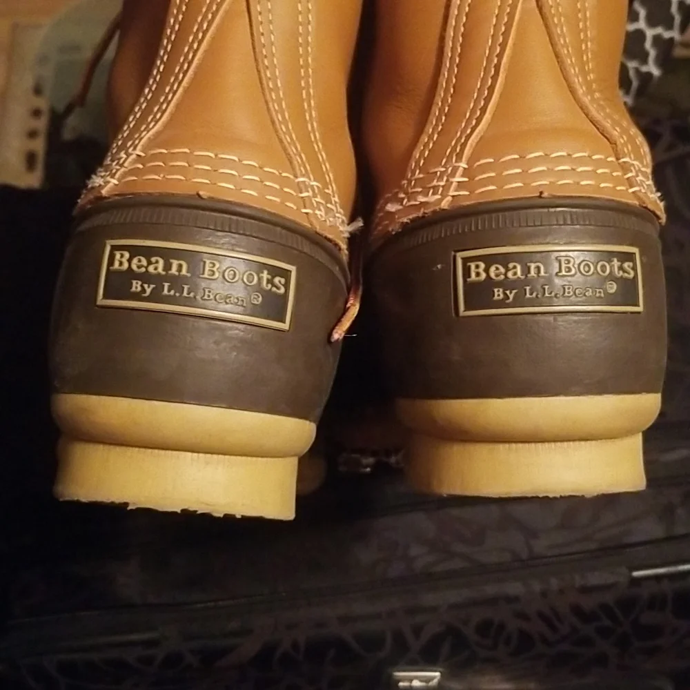 L.L. Bean 8" Duck Boots Brown Tan 10M Mens - Picture 8 of 8